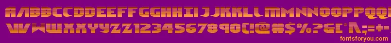Ninjagardengrad Font – Orange Fonts on Purple Background