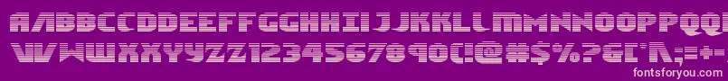 Ninjagardengrad Font – Pink Fonts on Purple Background