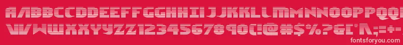 Ninjagardengrad Font – Pink Fonts on Red Background