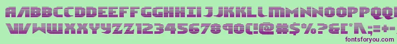 Ninjagardengrad Font – Purple Fonts on Green Background