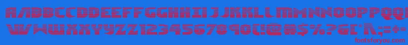 Ninjagardengrad Font – Red Fonts on Blue Background