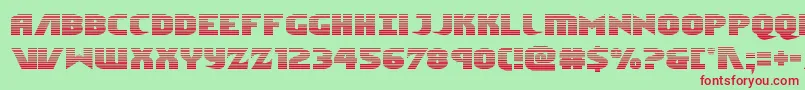 Ninjagardengrad Font – Red Fonts on Green Background