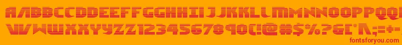 Ninjagardengrad Font – Red Fonts on Orange Background