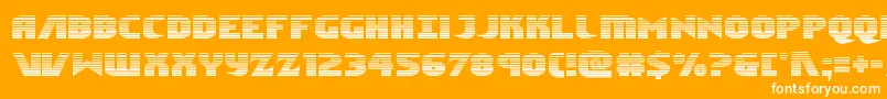 Ninjagardengrad Font – White Fonts on Orange Background