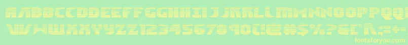 Ninjagardengrad Font – Yellow Fonts on Green Background