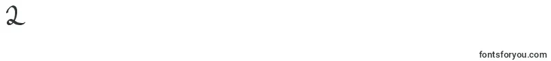 Police MawnsHandwriting – polices chiffre 2