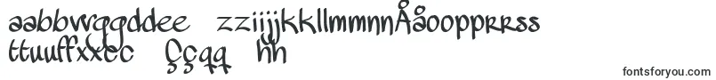 フォントMawnsHandwriting – ウズベク文字