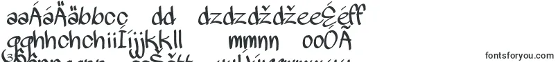フォントMawnsHandwriting – スロバキアのフォント