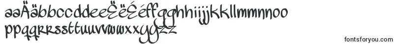 フォントMawnsHandwriting – マケドニア文字