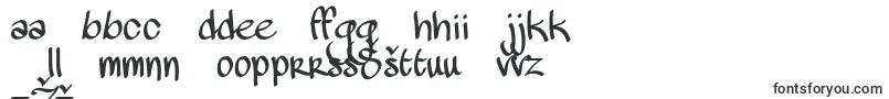 フォントMawnsHandwriting – ラトビアのフォント