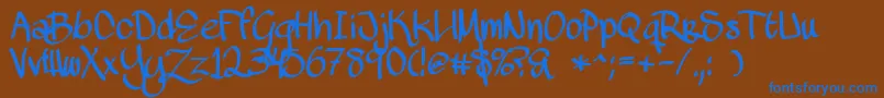 Más sobre la fuente MawnsHandwriting fuente MawnsHandwriting – Fuentes Azules Sobre Fondo Marrón