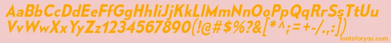 MesmerizeSbIt Font – Orange Fonts on Pink Background
