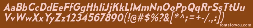 Police MesmerizeSbIt – polices roses sur fond brun