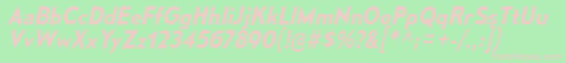 MesmerizeSbIt Font – Pink Fonts on Green Background