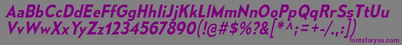 Шрифт MesmerizeSbIt – фиолетовые шрифты на сером фоне