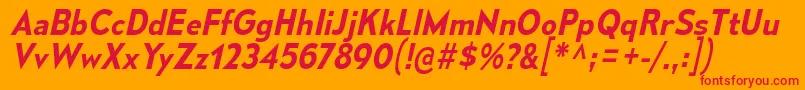 MesmerizeSbIt Font – Red Fonts on Orange Background