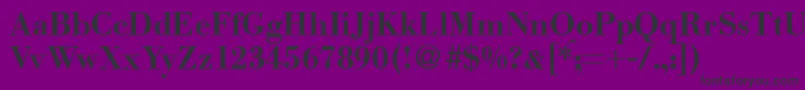 ModernbodoniBold Font – Black Fonts on Purple Background