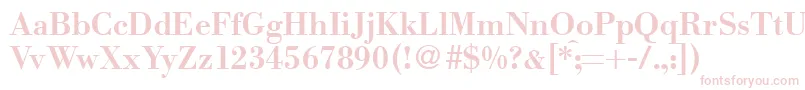 ModernbodoniBold Font – Pink Fonts on White Background