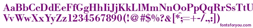 ModernbodoniBold Font – Purple Fonts on White Background