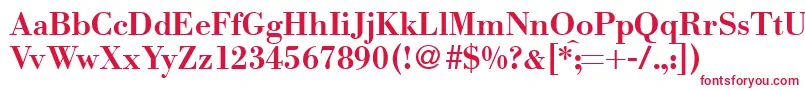 ModernbodoniBold Font – Red Fonts