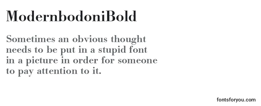 Обзор шрифта ModernbodoniBold