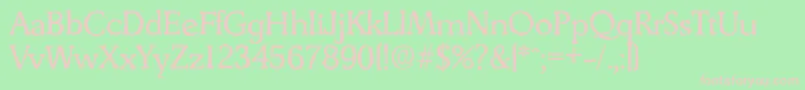 DerringerantiqueRegular Font – Pink Fonts on Green Background