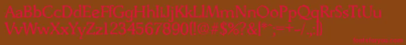 DerringerantiqueRegular Font – Red Fonts on Brown Background