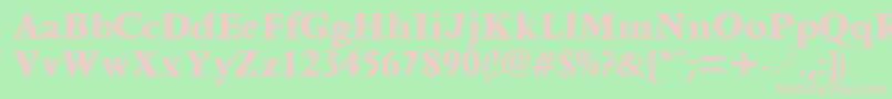 More about Ventura Font Ventura Font – Pink Fonts on Green Background