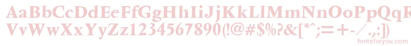 Ventura-Schriftart – Rosa Schriften auf weißem Hintergrund