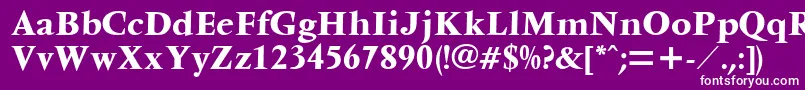 Подробнее о шрифте Ventura Шрифт Ventura – белые шрифты на фиолетовом фоне