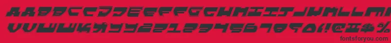 LoveladiesProItalic Font – Black Fonts on Red Background