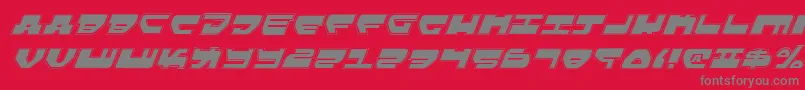 LoveladiesProItalic Font – Gray Fonts on Red Background