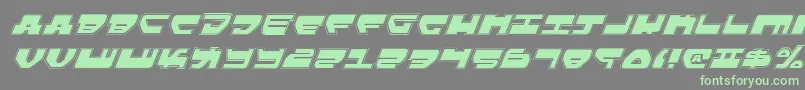 LoveladiesProItalic Font – Green Fonts on Gray Background