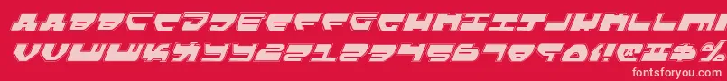 LoveladiesProItalic Font – Pink Fonts on Red Background