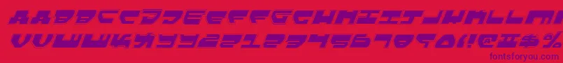フォントLoveladiesProItalic – 赤い背景に紫のフォント