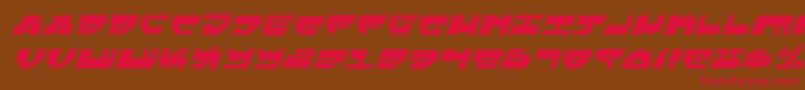 LoveladiesProItalic Font – Red Fonts on Brown Background
