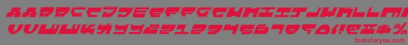 LoveladiesProItalic Font – Red Fonts on Gray Background