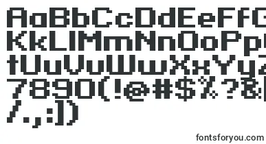 Standard0763 font – block Fonts