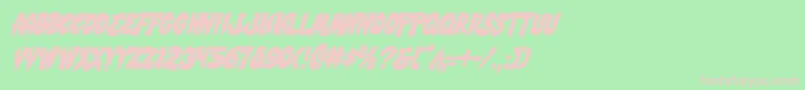 Mysticsinglerci Font – Pink Fonts on Green Background