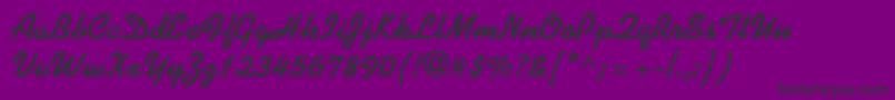 Norman Font – Black Fonts on Purple Background