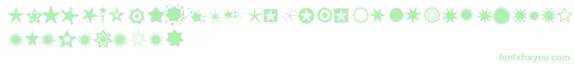 Weitere Informationen zur Pizzadudestars-Schriftart Pizzadudestars-Schriftart – Grüne Schriften auf weißem Hintergrund