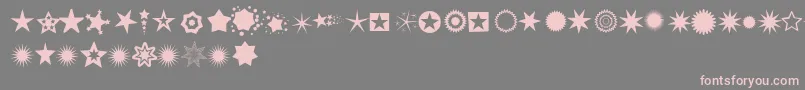 Pizzadudestars Font – Pink Fonts on Gray Background