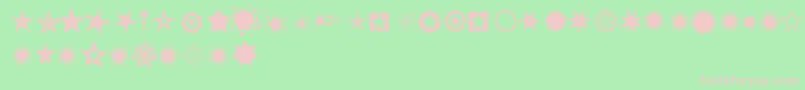Pizzadudestars Font – Pink Fonts on Green Background