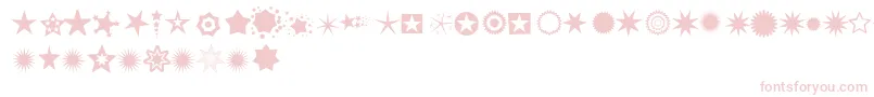 fuente Pizzadudestars – Fuentes Rosadas Sobre Fondo Blanco