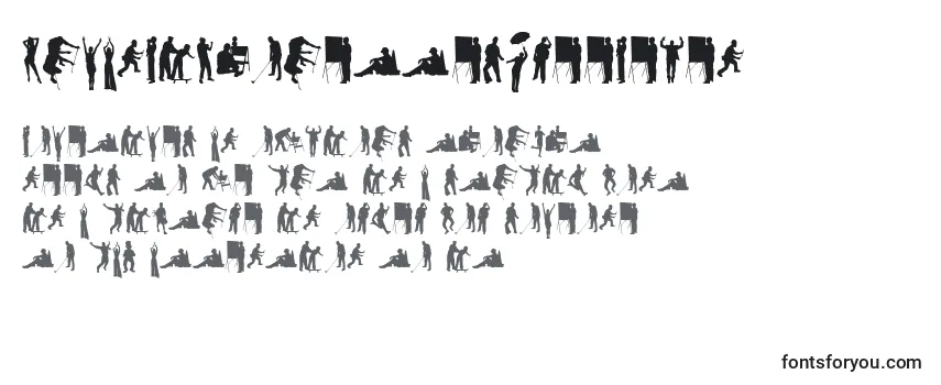 HumanSilhouettesFreeSeven Font