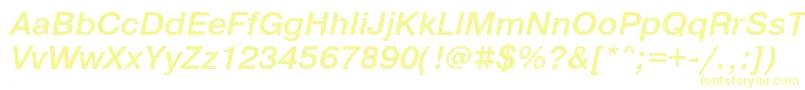 Шрифт PragmaticaMediumOblique – жёлтые шрифты