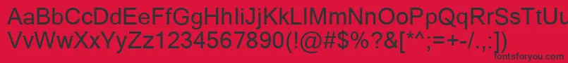 Yagora Font – Black Fonts on Red Background