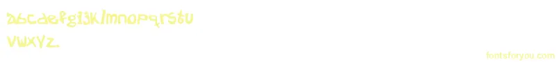 NationOnDope-Schriftart – Gelbe Schriften auf weißem Hintergrund