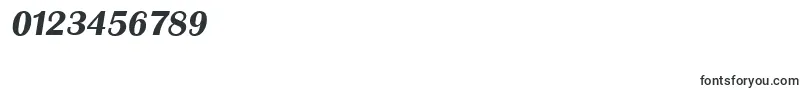 GrenobleserialBolditalic Font – Fonts for Numbers and Digits