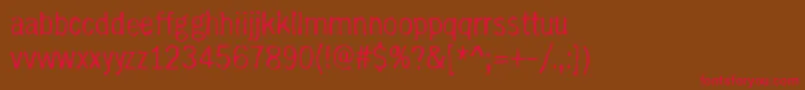 WithRighteousIndignation Font – Red Fonts on Brown Background